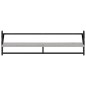 vidaXL Estantes de pared con barras 2 uds gris Sonoma 100x25x30 cm vidaXL Estantes de pared con barras 2 uds gris Sonoma 100x25x30 cm