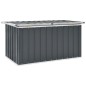 vidaXL Caja de almacenaje para jardín gris 129x67x65 cm vidaXL Caja de almacenaje para jardín gris 129x67x65 cm