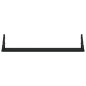 vidaXL Estantes de pared 2 uds madera ingeniería negro 80x15x15,5 cm