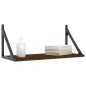 vidaXL Estantes pared 2uds madera ingeniería roble marrón 60x25x25,5cm vidaXL Estantes pared 2uds madera ingeniería roble marrón 60x25x25,5cm