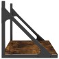 vidaXL Estante pared 2uds madera ingeniería roble ahumado 60x25x25,5cm vidaXL Estante pared 2uds madera ingeniería roble ahumado 60x25x25,5cm