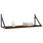 vidaXL Estantes pared 2uds madera ingeniería roble marrón 80x25x25,5cm vidaXL Estantes pared 2uds madera ingeniería roble marrón 80x25x25,5cm