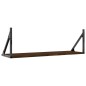 vidaXL Estantes pared 2uds madera ingeniería roble marrón 80x25x25,5cm vidaXL Estantes pared 2uds madera ingeniería roble marrón 80x25x25,5cm