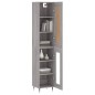 vidaXL Aparador alto madera contrachapada gris Sonoma 34,5x34x180 cm vidaXL Aparador alto madera contrachapada gris Sonoma 34,5x34x180 cm