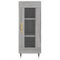 vidaXL Aparador alto madera contrachapada gris Sonoma 34,5x34x180 cm vidaXL Aparador alto madera contrachapada gris Sonoma 34,5x34x180 cm