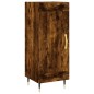 vidaXL Aparador de madera contrachapada roble ahumado 34,5x34x180 cm vidaXL Aparador de madera contrachapada roble ahumado 34,5x34x180 cm