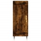 vidaXL Aparador de madera contrachapada roble ahumado 34,5x34x180 cm vidaXL Aparador de madera contrachapada roble ahumado 34,5x34x180 cm