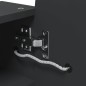 vidaXL Mueble de baño con espejo arqueado y luz LED negro 42x13x70 cm vidaXL Mueble de baño con espejo arqueado y luz LED negro 42x13x70 cm