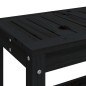 vidaXL Banco de jardín de madera maciza de pino negro 82,5x35x45 cm vidaXL Banco de jardín de madera maciza de pino negro 82,5x35x45 cm