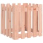 vidaXL Jardinera con diseño de valla madera maciza Douglas 50x50x50 cm