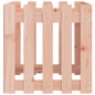 vidaXL Jardinera con diseño de valla madera maciza Douglas 50x50x50 cm