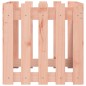 vidaXL Jardinera con diseño de valla madera maciza Douglas 50x50x50 cm