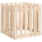 vidaXL Jardinera con diseño de valla madera maciza de pino 60x60x60 cm vidaXL Jardinera con diseño de valla madera maciza de pino 60x60x60 cm