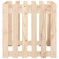 vidaXL Jardinera con diseño de valla madera maciza de pino 60x60x60 cm vidaXL Jardinera con diseño de valla madera maciza de pino 60x60x60 cm