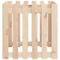 vidaXL Jardinera con diseño de valla madera maciza de pino 60x60x60 cm vidaXL Jardinera con diseño de valla madera maciza de pino 60x60x60 cm