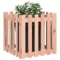 vidaXL Jardinera con diseño de valla madera maciza Douglas 60x60x60 cm vidaXL Jardinera con diseño de valla madera maciza Douglas 60x60x60 cm