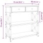 vidaXL Mesa consola madera de ingeniería marrón roble 75x28x75 cm vidaXL Mesa consola madera de ingeniería marrón roble 75x28x75 cm