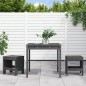 vidaXL Mesa y sillas de jardín 3 piezas madera maciza de pino gris vidaXL Mesa y sillas de jardín 3 piezas madera maciza de pino gris