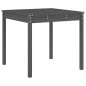 vidaXL Mesa y sillas de jardín 3 piezas madera maciza de pino gris vidaXL Mesa y sillas de jardín 3 piezas madera maciza de pino gris