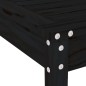 vidaXL Mesa y sillas de jardín 3 piezas madera maciza de pino negro vidaXL Mesa y sillas de jardín 3 piezas madera maciza de pino negro