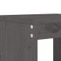 vidaXL Juego de comedor de jardín 5 piezas madera maciza pino gris