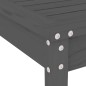 vidaXL Juego de comedor de jardín 5 piezas madera maciza pino gris
