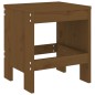 vidaXL Set de comedor de jardín 13 pzas madera maciza pino marrón miel vidaXL Set de comedor de jardín 13 pzas madera maciza pino marrón miel