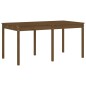 vidaXL Set de comedor de jardín 13 pzas madera maciza pino marrón miel vidaXL Set de comedor de jardín 13 pzas madera maciza pino marrón miel