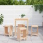 vidaXL Set de mesa y taburetes altos jardín 5 pzas madera maciza pino vidaXL Set de mesa y taburetes altos jardín 5 pzas madera maciza pino