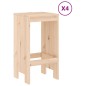 vidaXL Set de mesa y taburetes altos jardín 5 pzas madera maciza pino vidaXL Set de mesa y taburetes altos jardín 5 pzas madera maciza pino