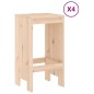 vidaXL Set de mesa y taburetes altos jardín 5 pzas madera maciza pino vidaXL Set de mesa y taburetes altos jardín 5 pzas madera maciza pino
