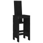 vidaXL Set de mesa y taburetes altos jardín 5 piezas madera pino negro vidaXL Set de mesa y taburetes altos jardín 5 piezas madera pino negro