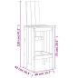 vidaXL Set de mesa y taburetes altos jardín 3 pzas madera pino blanco vidaXL Set de mesa y taburetes altos jardín 3 pzas madera pino blanco