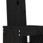 vidaXL Mesa y taburetes altos jardín 9 pzas madera maciza pino negro vidaXL Mesa y taburetes altos jardín 9 pzas madera maciza pino negro