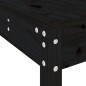 vidaXL Mesa y taburetes altos jardín 9 pzas madera maciza pino negro vidaXL Mesa y taburetes altos jardín 9 pzas madera maciza pino negro