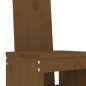vidaXL Mesa y taburetes altos de jardín 5 pzas madera pino marrón miel vidaXL Mesa y taburetes altos de jardín 5 pzas madera pino marrón miel