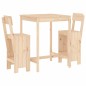 vidaXL Set de mesa y taburetes altos 3 piezas madera maciza de pino vidaXL Set de mesa y taburetes altos 3 piezas madera maciza de pino