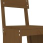 vidaXL Mesa y taburetes altos de jardín 9 pzas madera pino marrón miel vidaXL Mesa y taburetes altos de jardín 9 pzas madera pino marrón miel