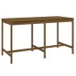 vidaXL Mesa y taburetes altos de jardín 9 pzas madera pino marrón miel vidaXL Mesa y taburetes altos de jardín 9 pzas madera pino marrón miel