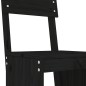 vidaXL Set de mesa y taburetes altos jardín 7 piezas madera pino negro vidaXL Set de mesa y taburetes altos jardín 7 piezas madera pino negro