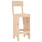 vidaXL Set de mesa y taburetes altos jardín 9 pzas madera maciza pino vidaXL Set de mesa y taburetes altos jardín 9 pzas madera maciza pino