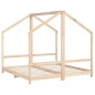 vidaXL Estructura de cama de niños madera maciza de pino 2x(80x160) cm