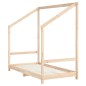 vidaXL Estructura de cama de niños madera maciza de pino 2x(80x160) cm