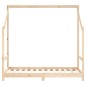 vidaXL Estructura de cama de niños madera maciza de pino 2x(80x160) cm