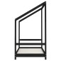 vidaXL Estructura de cama para niños madera de pino negro 80x160 cm vidaXL Estructura de cama para niños madera de pino negro 80x160 cm