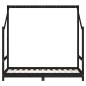 vidaXL Estructura de cama para niños madera de pino negro 80x160 cm vidaXL Estructura de cama para niños madera de pino negro 80x160 cm