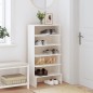 vidaXL Mueble zapatero de madera maciza de pino blanco 52x30x104 cm vidaXL Mueble zapatero de madera maciza de pino blanco 52x30x104 cm
