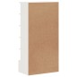 vidaXL Mueble zapatero de madera maciza de pino blanco 52x30x104 cm vidaXL Mueble zapatero de madera maciza de pino blanco 52x30x104 cm