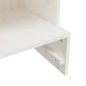 vidaXL Mueble zapatero de madera maciza de pino blanco 52x30x104 cm vidaXL Mueble zapatero de madera maciza de pino blanco 52x30x104 cm