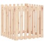vidaXL Jardinera con diseño de valla madera maciza de pino 70x70x70 cm vidaXL Jardinera con diseño de valla madera maciza de pino 70x70x70 cm